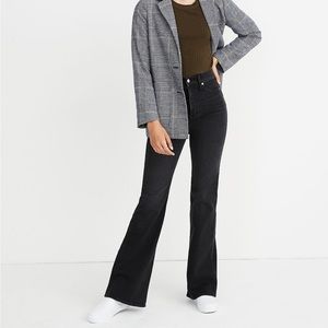 Madewell 11" High-Rise Flare Jeans in Bankside Wash
